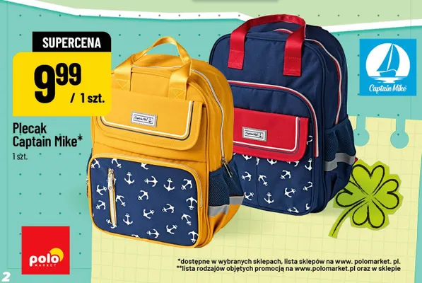 Plecak Captain Mike promocja w POLOmarket