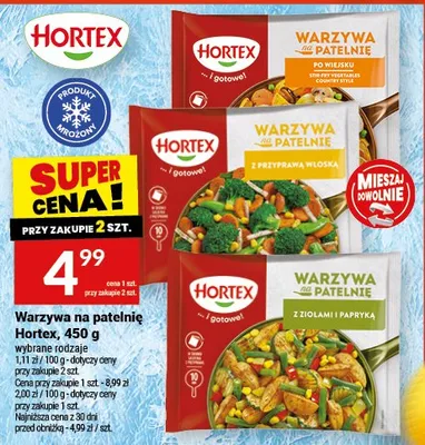 Warzywa na patelnię po wiejsku Hortex promocja w Twój Market