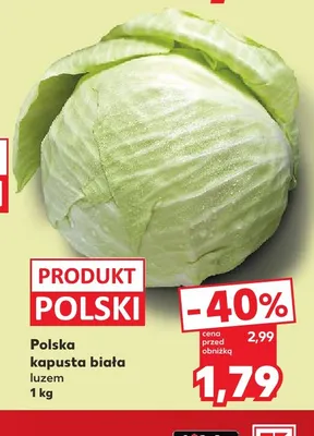 Kapusta biała polska promocja w Kaufland
