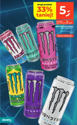 Napój energetyczny Monster Ultra promocja w Dealz