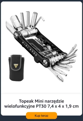 Mini narzędzie wielofunkcyjne Topeak PT30 promocja w Amazon