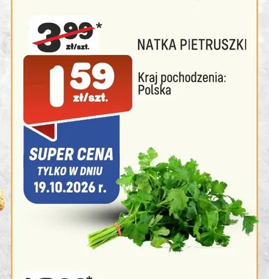 Natka pietruszki promocja w Społem Praga