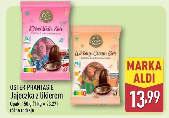 Jajeczka z likierem promocja w Aldi