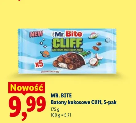 Batony kokosowe Cliff 5-pak promocja w Lidl