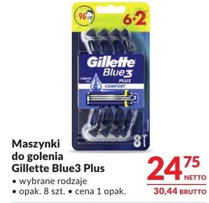 Maszynki do golenia Gillette Blue3 Plus wybrane rodzaje promocja w Makro