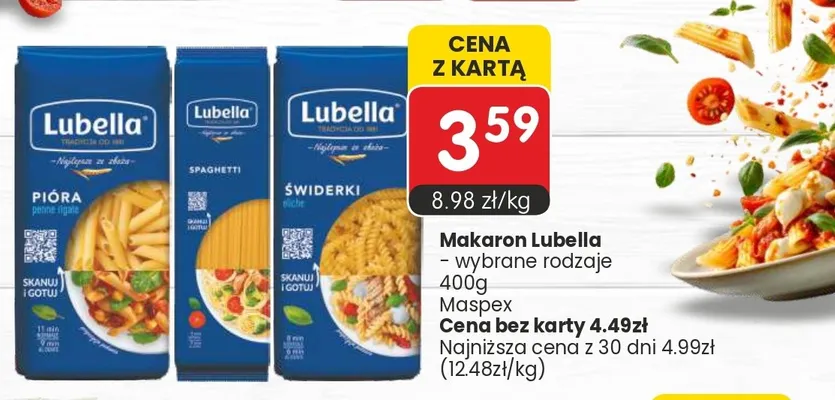 Makaron Świderki Lubella promocja w Market Point
