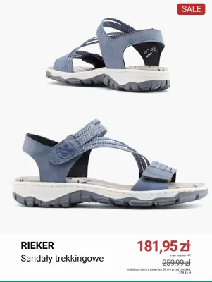 Sandały trekkingowe Rieker promocja w Deichmann