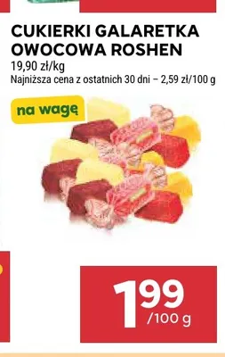 Cukierki galaretka owocowa Roshen promocja w Stokrotka