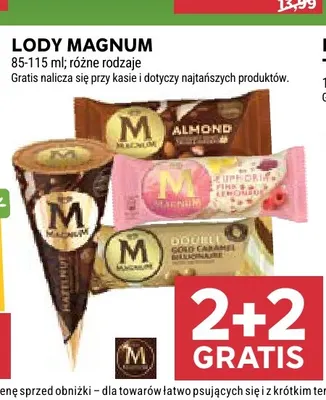 Lody Magnum Almond promocja w Stokrotka