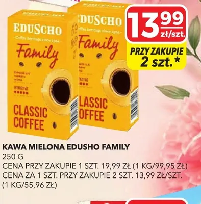 Kawa mielona Edusho Family Classic Coffee promocja w Top Market