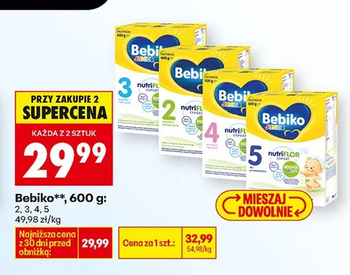 Mleko modyfikowane 2 promocja w Biedronka