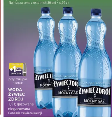 Woda ŻYWIEC ZDRÓJ niegazowana promocja w Stokrotka