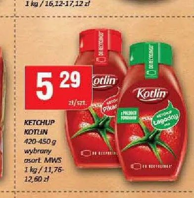 Ketchup Kotlin Pikantny promocja w Chorten