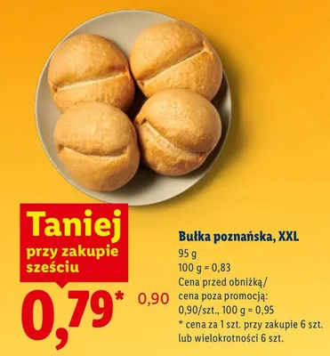 Bułka poznańska, XXL promocja w Lidl