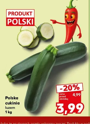 Cukinia polska promocja w Kaufland