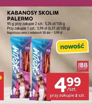 Kabanosy Skolim Palermo promocja w Stokrotka