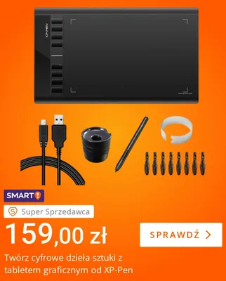 Tablet graficzny XP-Pen promocja w Allegro