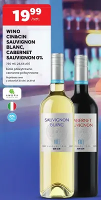 Wino bezalkoholowe Cin&Cin Cabernet Sauvignon promocja w Stokrotka