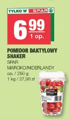 Pomidor daktylowy shaker promocja w SPAR