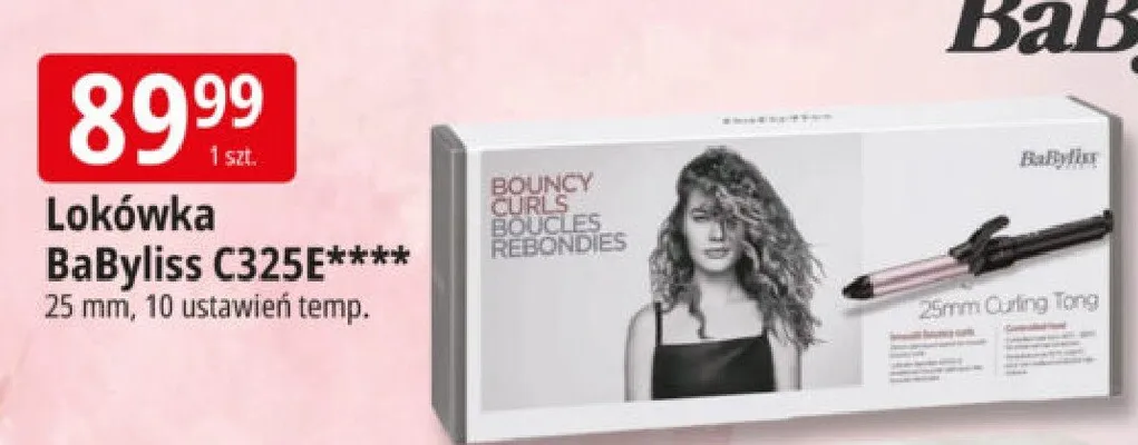 Lokówka BaByliss C325E 25mm 10 ustawień temperatury promocja w Leclerc