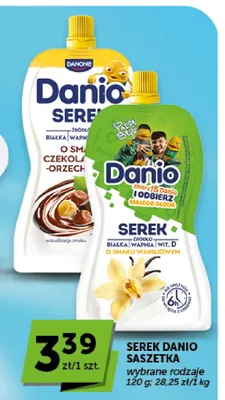 Serek Danio saszetka o smaku waniliowym promocja w Groszek