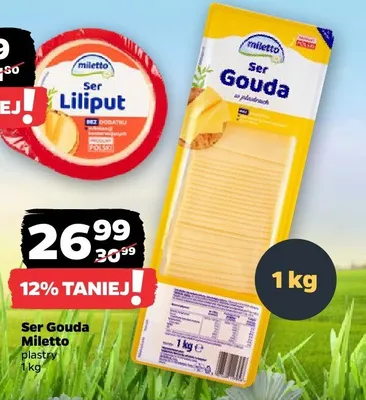 Ser Gouda plastry promocja w Netto
