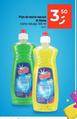 Płyn do mycia naczyń At Home Clean jabłkowy promocja w Dealz