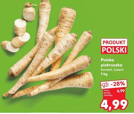 Pietruszka korzeń luzem polska promocja w Kaufland