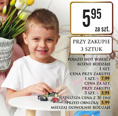 Pojazd Hot Wheels różne rodzaje promocja w Dino