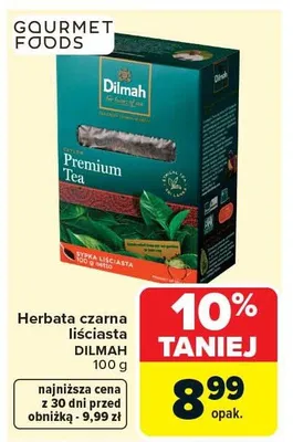 Herbata czarna irGarden Dilmah promocja w Carrefour Market
