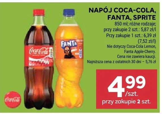 Napój Fanta promocja w Stokrotka