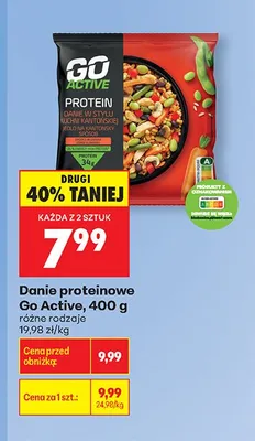 Danie proteinowe Go Active promocja w Biedronka