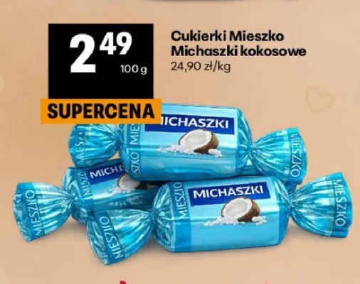 Cukierki Mieszko Michaszki kokosowe promocja w Delikatesy Centrum