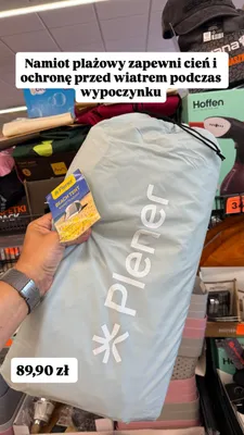 Namiot plażowy Plener promocja w Biedronka