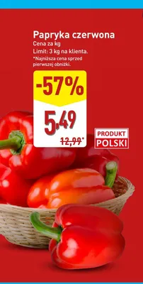 Papryka czerwona promocja w Aldi