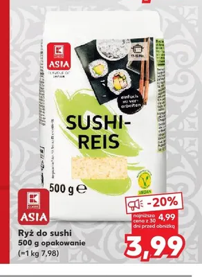 Ryż do sushi K-Classic Asia promocja w Kaufland