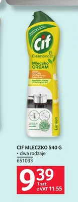 Mleczko do czyszczenia Cif Cream Lemon promocja w Selgros