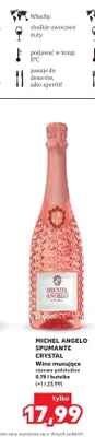 Wino musujące Michel Angelo Spumante Crystal promocja w Kaufland