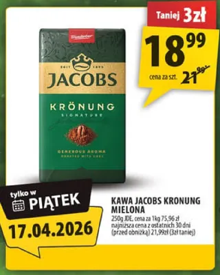 Kawa Jacobs Kronung Mielona promocja w Arhelan
