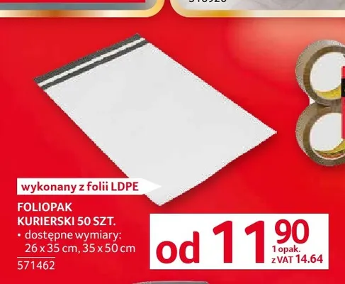 Foliopak kurierski 35x50 cm promocja w Selgros