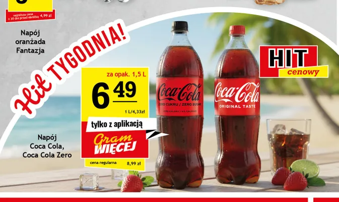 Napój Coca-Cola Zero Sugar promocja w Gram Market
