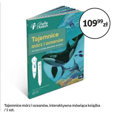 Tajemnice mórz i oceanów Czytaj z Albikiem interaktywna mówiąca książka promocja w Empik