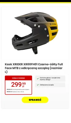 Kask Full Face MTB  promocja w Media Expert