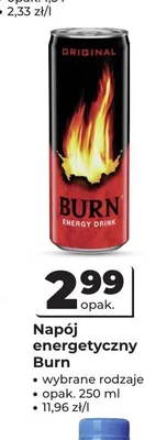 Napój energetyczny Burn promocja w Odido