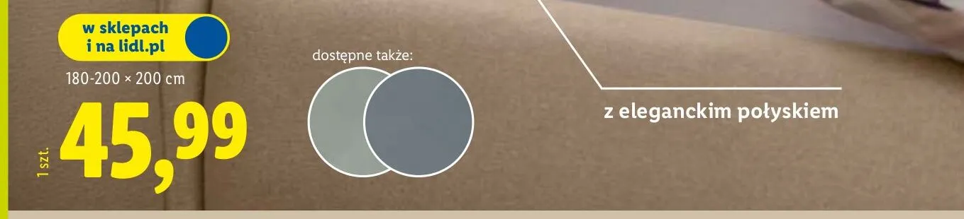 Prześcieradło satynowe z gumką 180-200 x 200 cm LIVARNO HOME promocja w Lidl