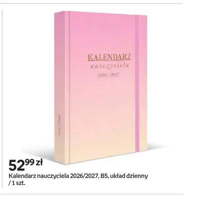 Kalendarz nauczyciela 2026/2027 B5 układ dzienny promocja w Empik