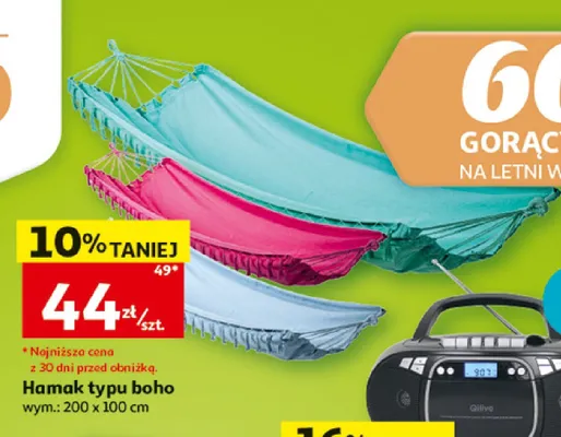 Hamak typu boho promocja w Auchan