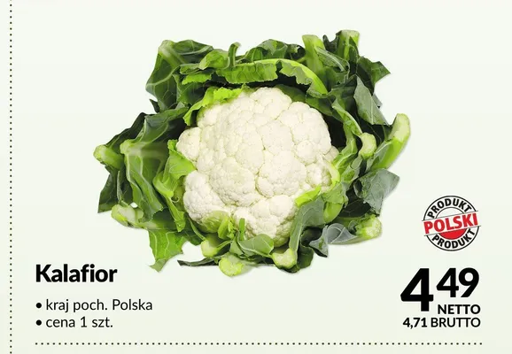 Kalafior polski promocja w Makro