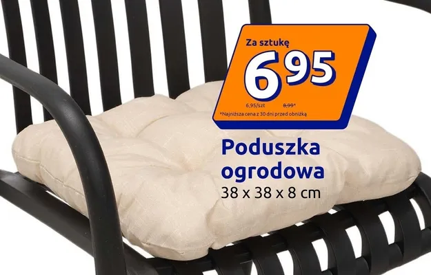 Poduszka ogrodowa 38x38x8 cm promocja w Action