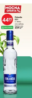 Wódka Finlandia promocja w Żabka